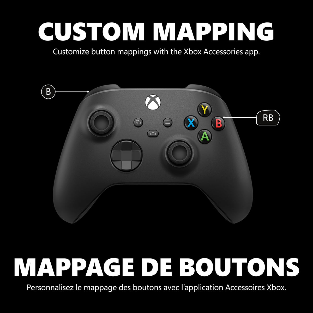 XBOX Core Wireless Gaming Controller – Carbon Black for Series X|S, One, Windows PC, Android, and iOS 🍁 All In One Marketplace Canada