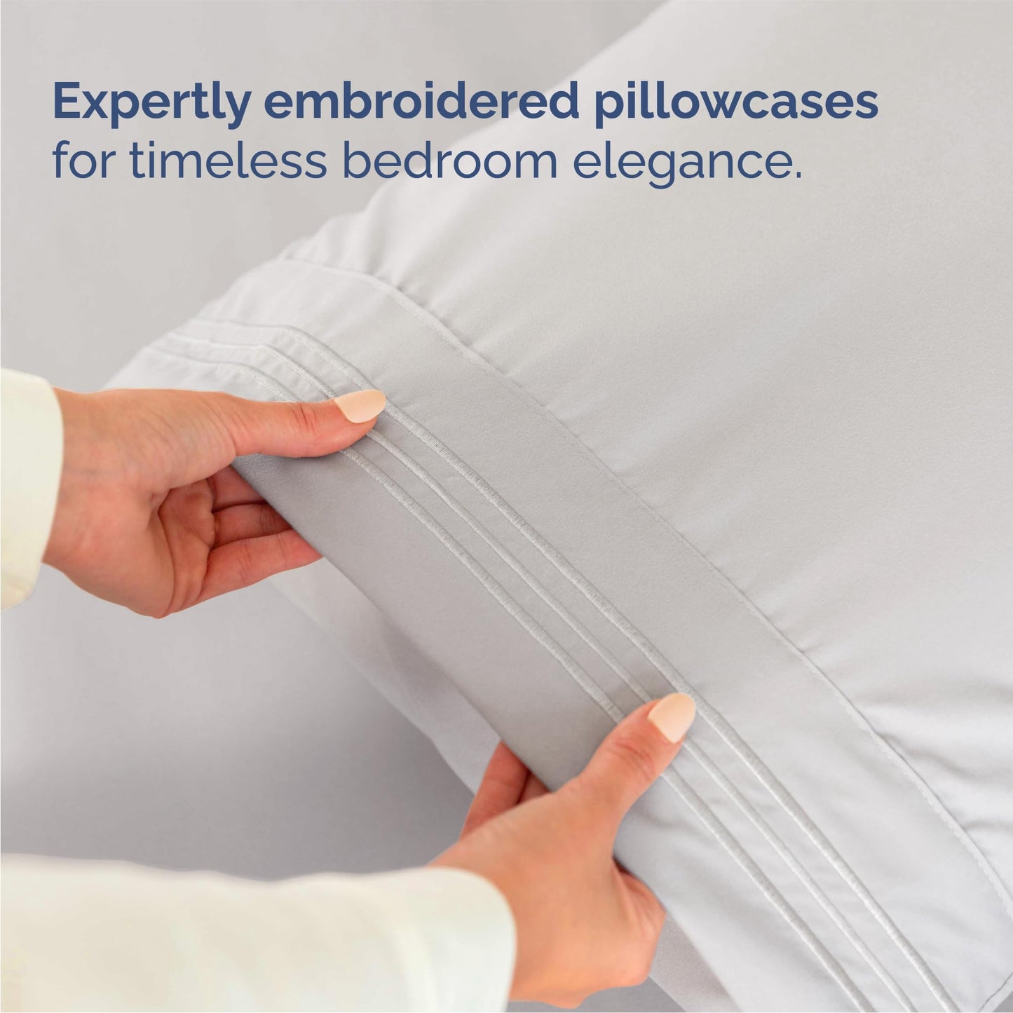 Queen Size 4 Piece Sheet Set - Comfy Breathable & Cooling Sheets - Hotel Luxury Bed Sheets for Women & Men - Deep Pockets, Easy-Fit, Soft & Wrinkle Free Sheets - French Grey Oeko-Tex Bed Sheet Set 🍁 All In One Marketplace Canada