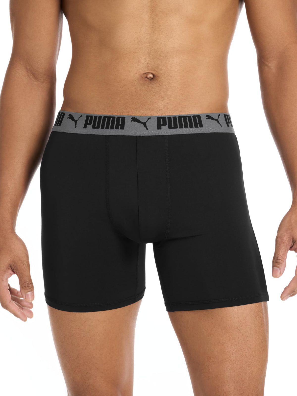 Puma Men's 4 Pack Active Stretch Boxer Briefs, Black, Medium 🍁 All In One Marketplace Canada