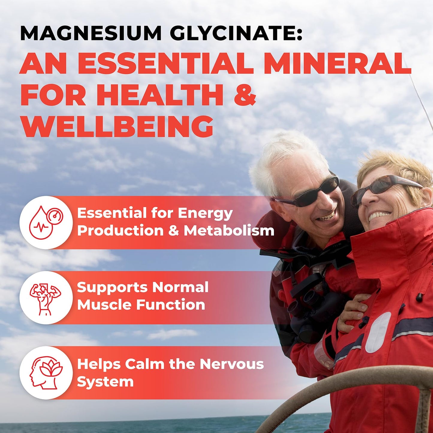 Magnesium Glycinate/Bisglycinate | Supports Sleep, Relaxation, Energy Metabolism & Muscle Function | Chelated | 200mg Elemental Magnesium | Stomach Friendly | Canadian Made, Quality Assured 🍁 All In One Marketplace Canada