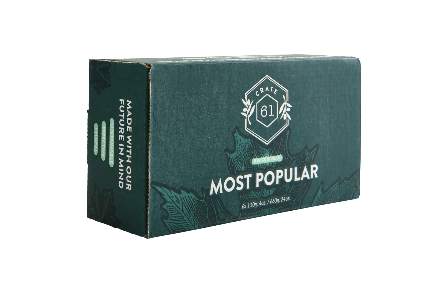 Crate 61, Vegan Natural Bar Soap, Handmade Soap With Premium Essential Oils, Cold Pressed Face And Body Bar Soap For Men And Women 6 Pack (Most Popular) 🍁 All In One Marketplace Canada