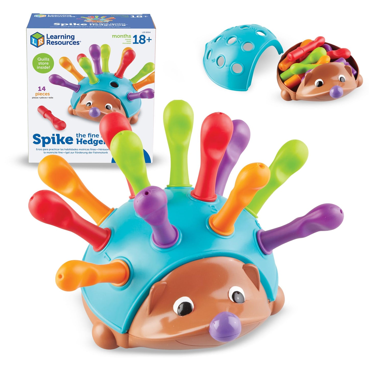 Learning Resources Spike The Fine Motor Hedgehog - Toddler Montessori Toys, Stacking Shape, Gifts for Boys and Girls, Sorting and Matching Skill Activities, Educational Games, Kindergarten 🍁 All In One Marketplace Canada