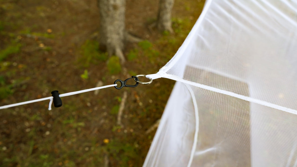 Coghlan's Rectangular Mosquito Net – Lightweight Mesh Canopy for Camping, Travel, and Outdoor Use – Includes Tie Loops, Carry Bag, Twine, Hooks, Anchors, Nails – White, 78" x 32" x 59" 🍁 All In One Marketplace Canada