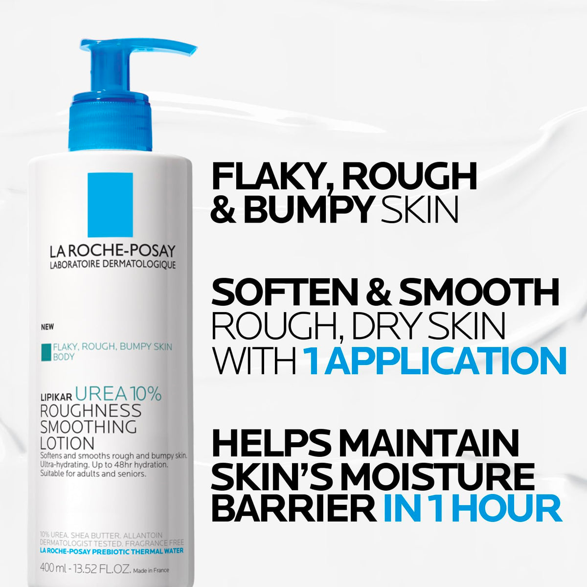 La Roche-Posay Lipikar Lait Urea 10% Body Lotion. For Very Dry, Rouch, and Flaky Skin. Tested on Dry Skin, Age-Related Dryness, Keratosis Pillaris, and Psoriasis. Fragrance-Free, Dermatologist Recommended - 400ML 🍁 All In One Marketplace Canada