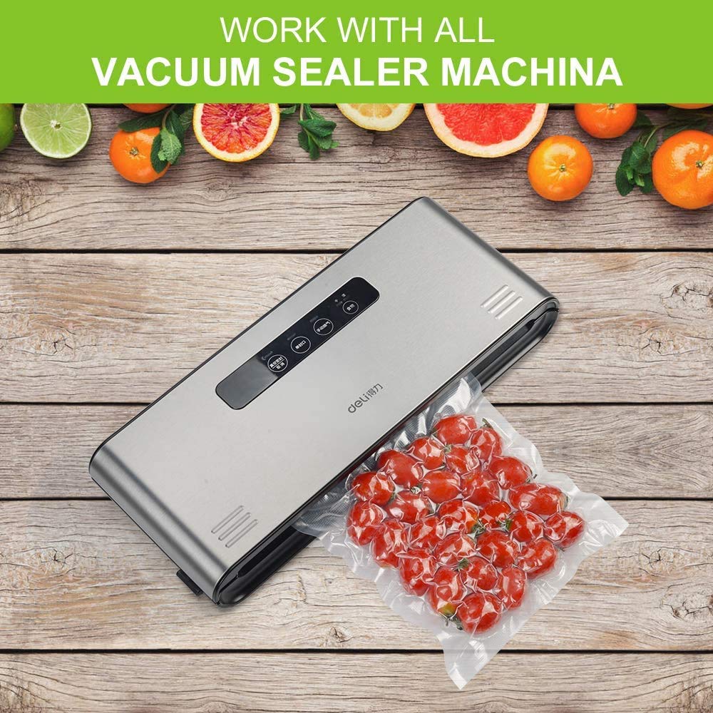Accenter Vacuum Sealer Bags 100 Quart 8x12 Inch Commercial Grade Food Saver Bags, Seal a Meal, BPA Free, Heavy Duty, Perfect for vac storage, Meal Prep or Sous Vide (8"x12") 🍁 All In One Marketplace Canada