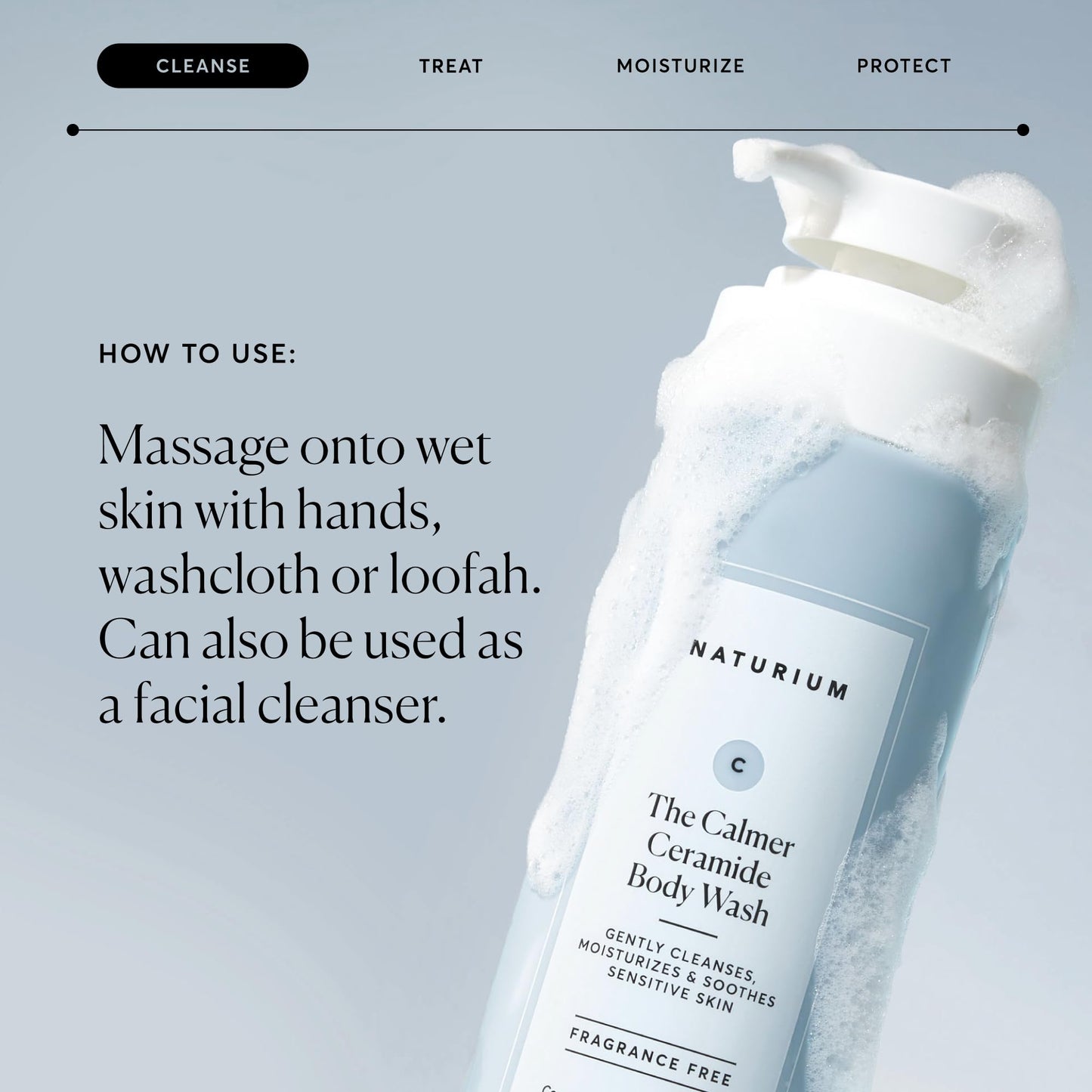 Naturium The Calmer Ceramide Body Wash, Fragrance-Free, Cleansing & Moisturising for Dry, Sensitive Skin, Dermatologist-Tested, Paraben & Cruelty-Free, 500 mL / 16.9 fl oz 🍁 All In One Marketplace Canada