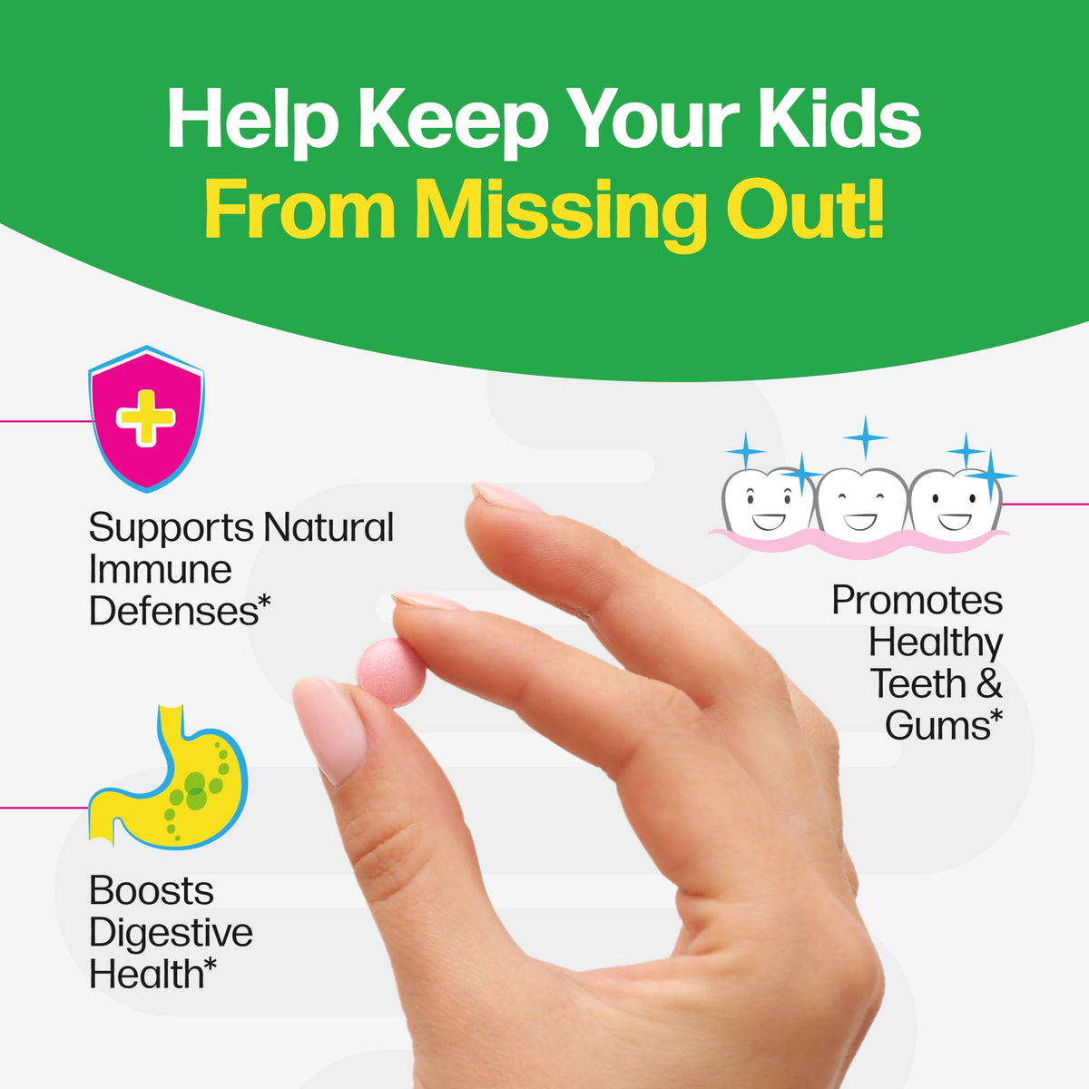 Culturelle Kids Daily Probiotic Chewable for Kids, With 100% Naturally Sourced Lactobacillus GG Strain, Most Clinically Studied Probiotic, Pediatrician Recommended, Berry Flavor, 60 Count Chews 🍁 All In One Marketplace Canada