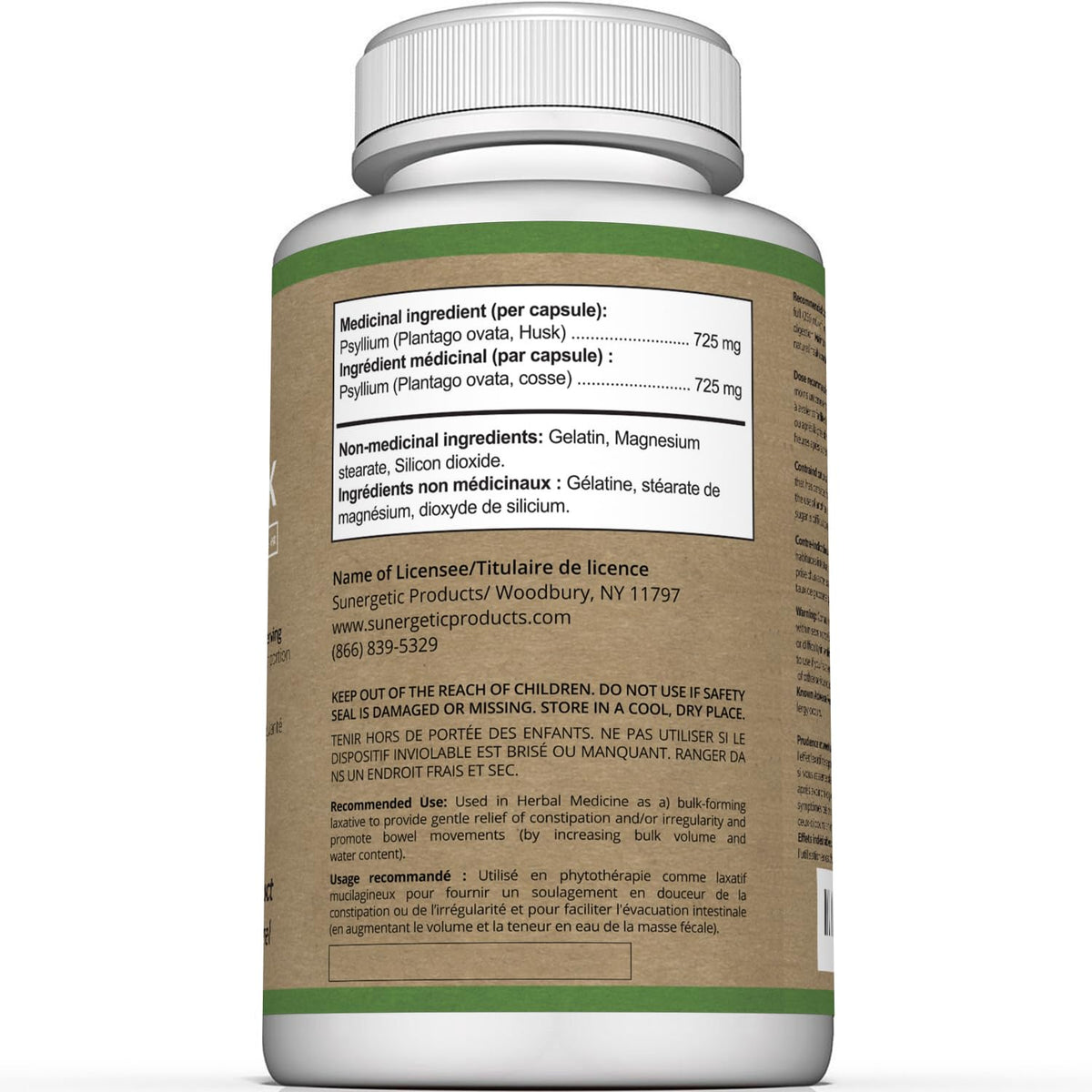 Premium Psyllium Husk Capsules - 1450mg per Serving - Helps Support Digestion, Intestinal Health & Regularity - 240 Psyllium Husk Fiber Capsules 🍁 All In One Marketplace Canada