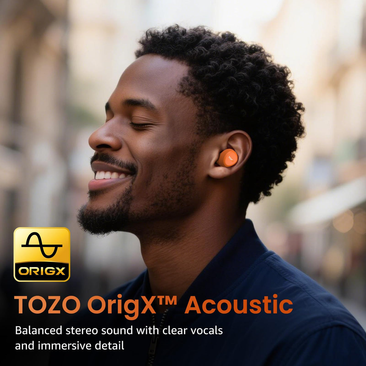 TOZO A1 Wireless Earbuds Bluetooth 5.3 Light Weight in Ear IPX5 Waterproof Headphones 2 Mic for AI Calls, Immersive Premium Sound Bass Headset with Charging Case, 32 Presets EQ Customization via App 🍁 All In One Marketplace Canada