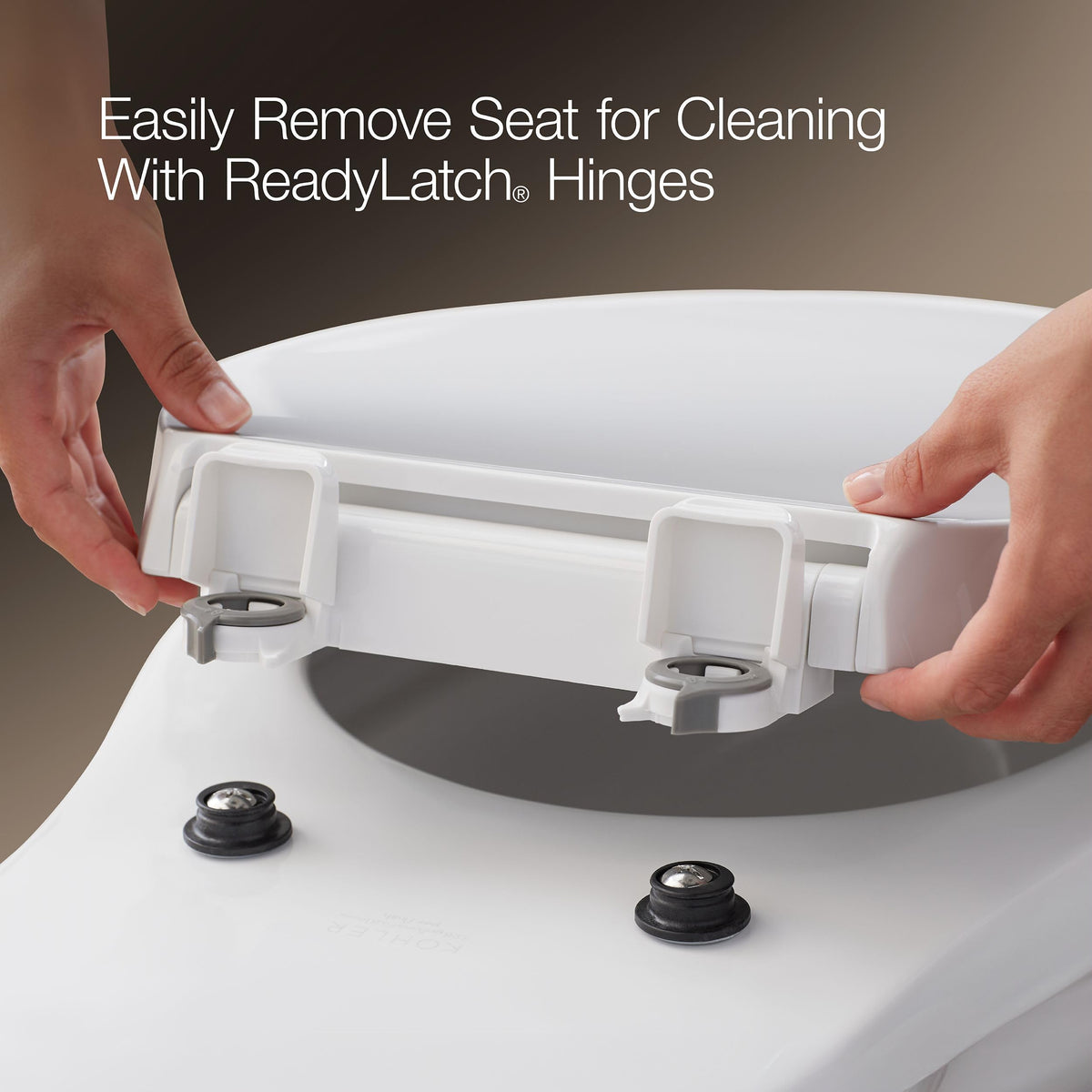 Kohler 4636-RL-0 Cachet ReadyLatch Quiet Close Elongated Toilet Seat, White 🍁 All In One Marketplace Canada