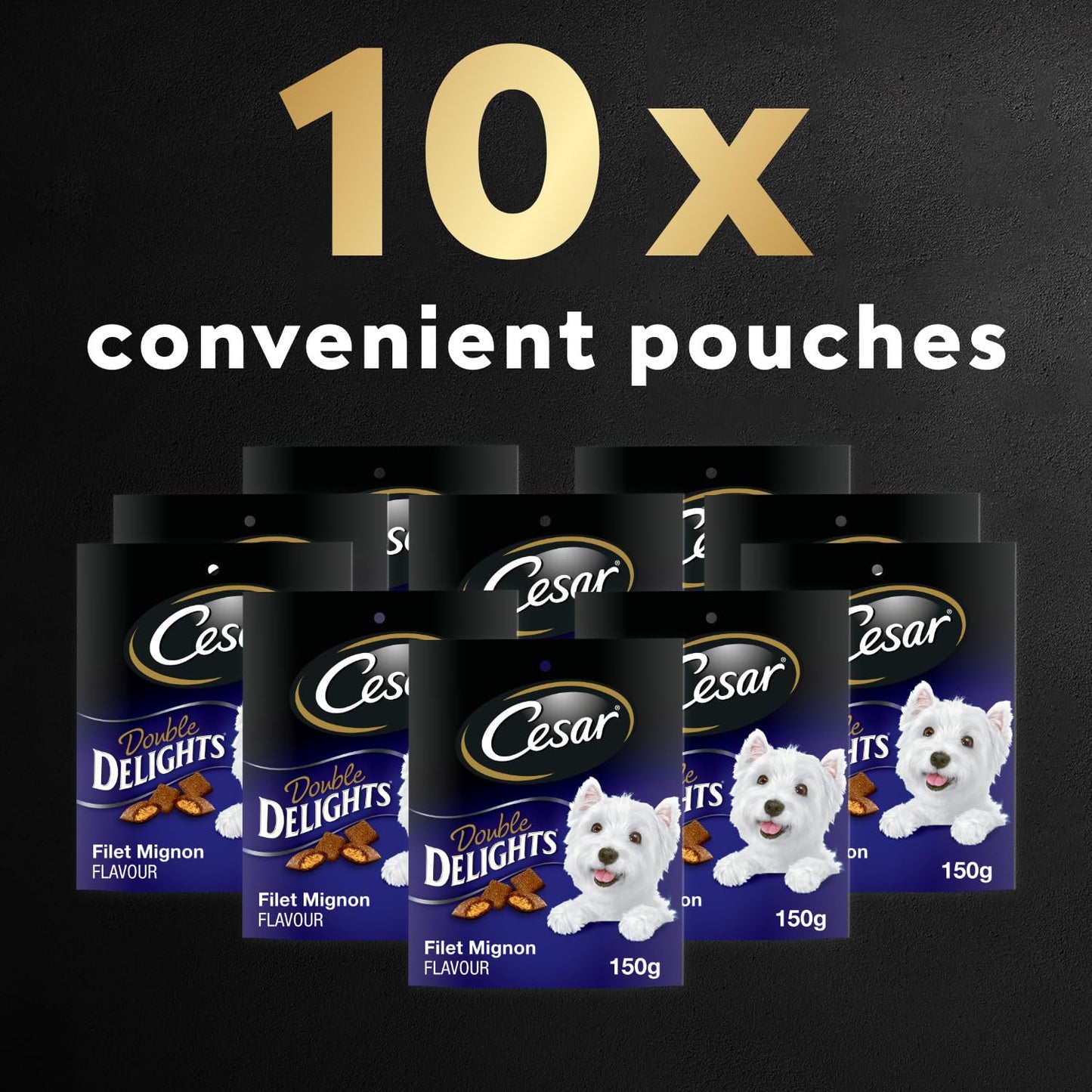 CESAR Double Delights Adult Dog Treats, 150g (10 pack) 🍁 All In One Marketplace Canada