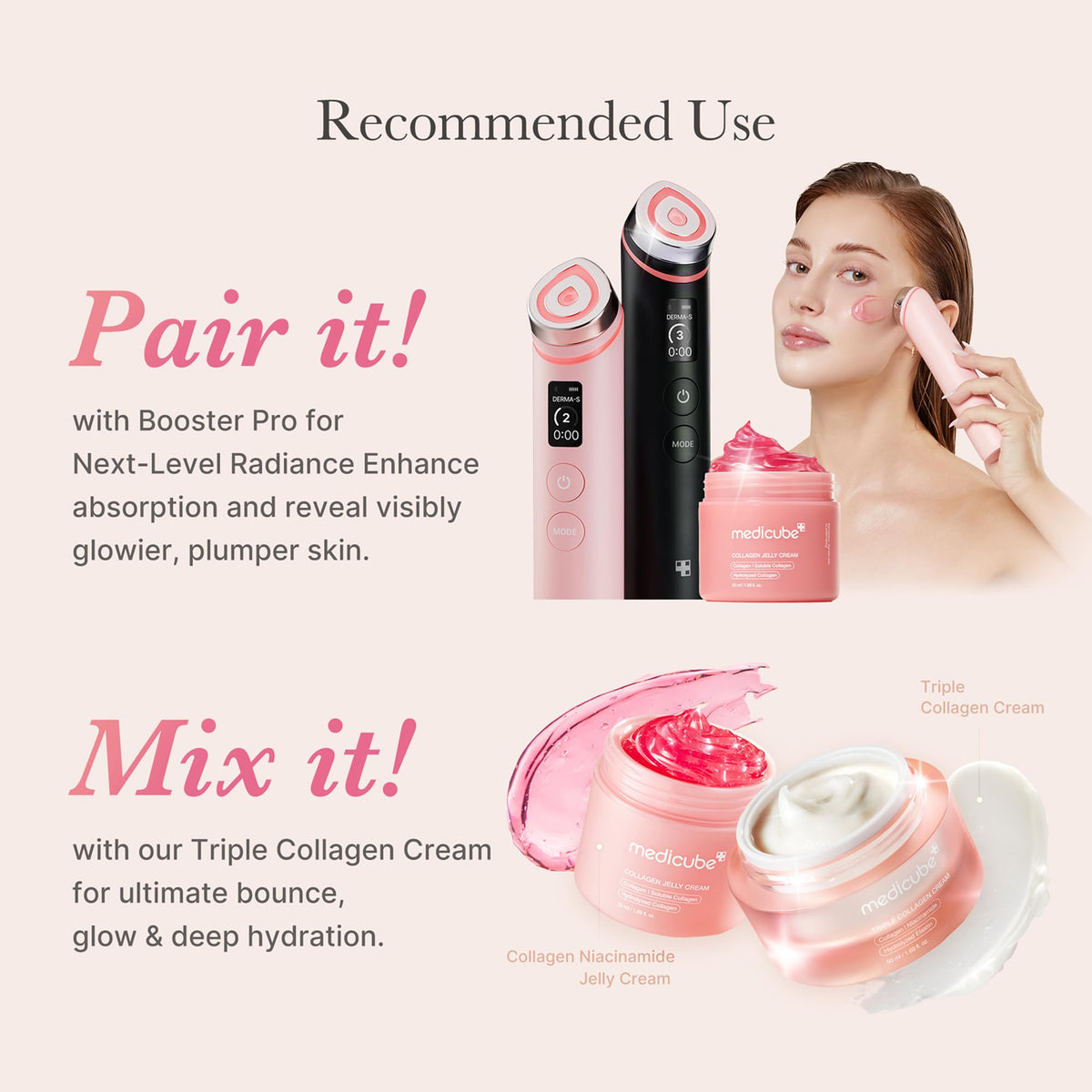 medicube Collagen Jelly Cream- Niacinamide & Freeze-Dried Hydrolyzed Collagen-Boosts skin barrier hydration & gives 24h Glow & Firmer looking skin | No artificial color, Korean skincare (3.71 fl.oz. 110ml) 🍁 All In One Marketplace Canada