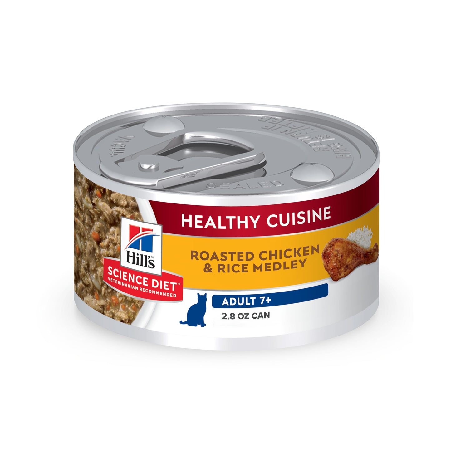 Hill's Science Diet Senior 7+ Healthy Cuisine Canned Cat Food, Roasted Chicken & Rice Medley, 2.8 oz, 24 Pack Wet cat Food 🍁 All In One Marketplace Canada