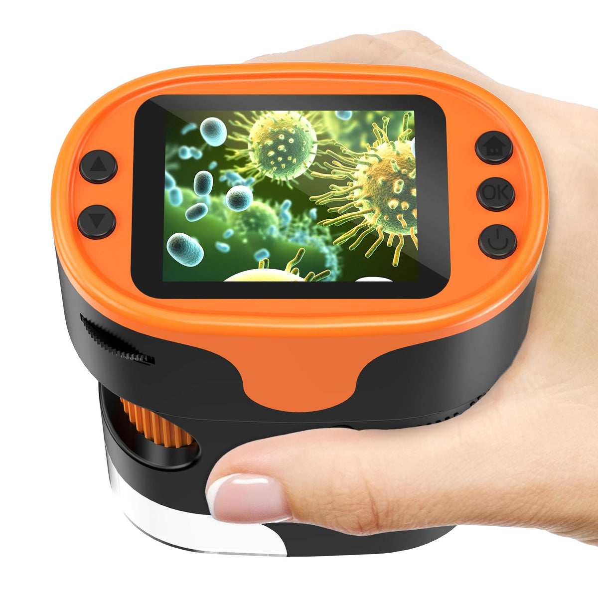 1000X Handheld Digital Microscope for Kids - 4K 2.0" Screen, Rechargeable Mini Labster Portable Pocket Scope, Includes Slides Kit - Science Gadget Edu Boy Girls Gift Ages 4-12 🍁 All In One Marketplace Canada
