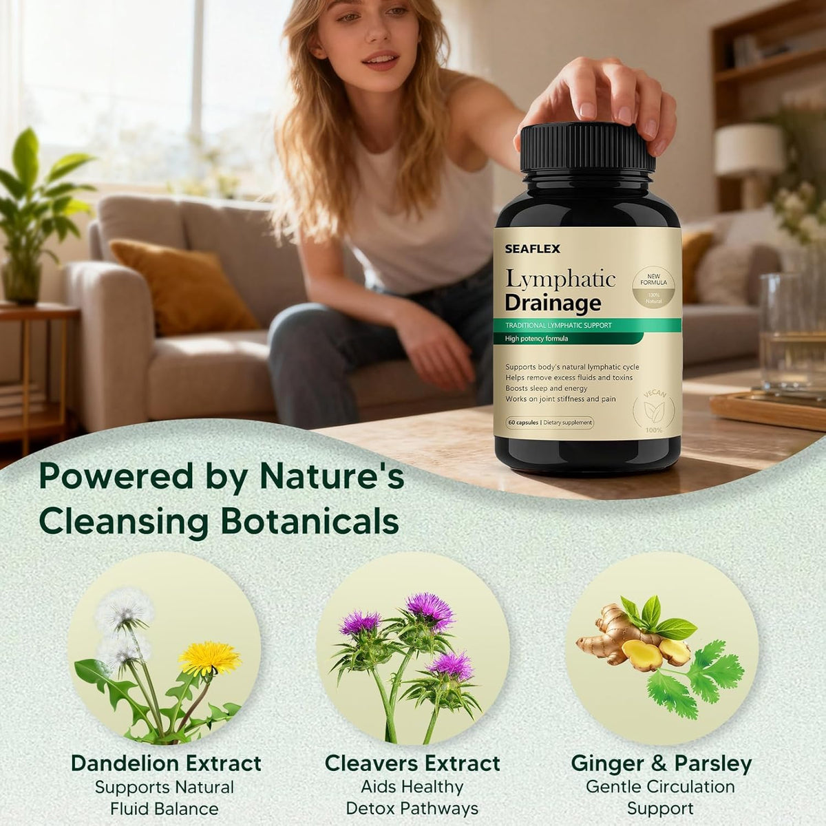Lymphatic Drainage Capsules 60 Capsules – Lymphatic Drainage & Supports Cellulite Reduction 🍁 All In One Marketplace Canada