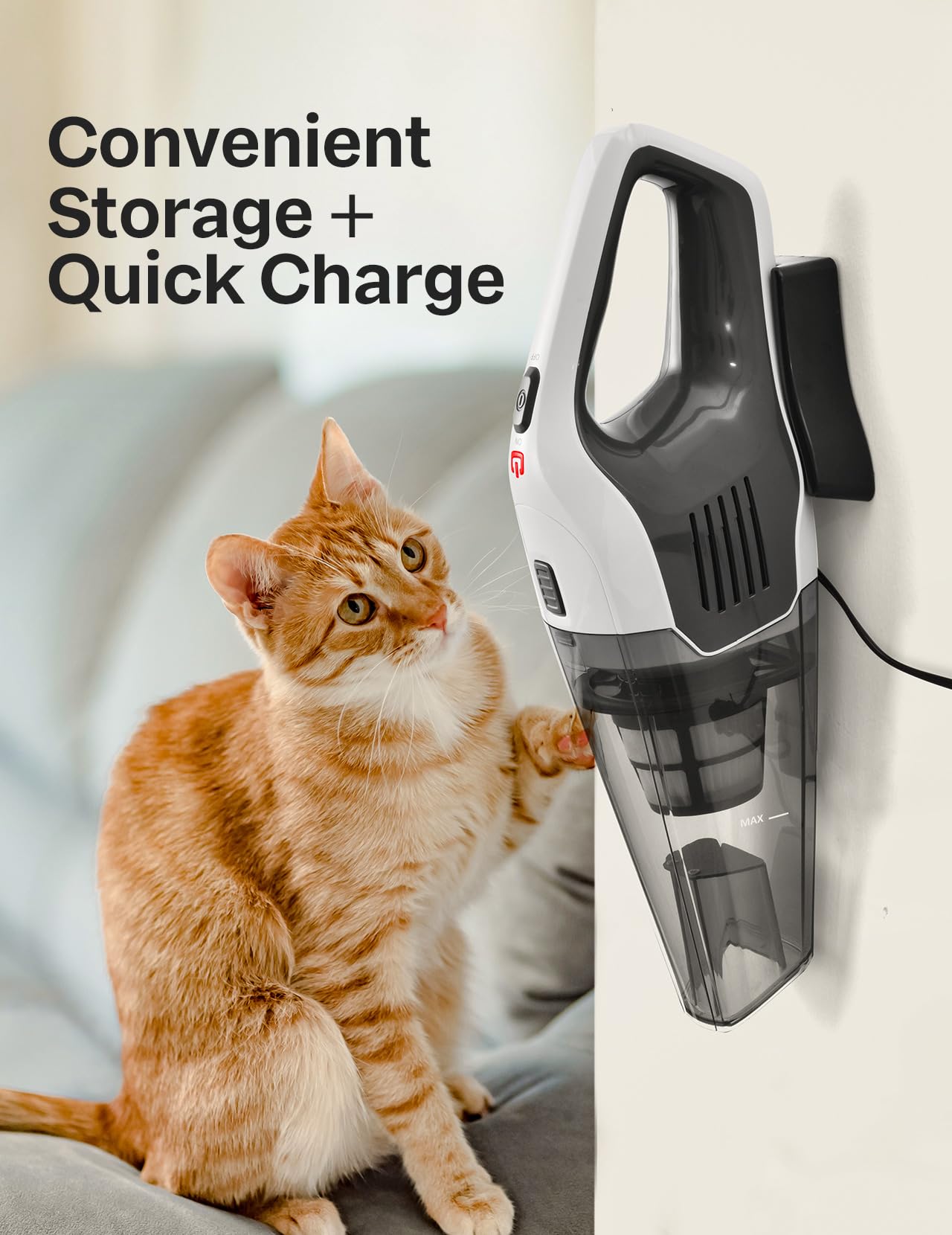 Handheld Vacuum Cleaner, Powerful Suction Portable Lightweight Hand Held Vacuum Cordless with 25-30Mins Long Runtime Rechargeable Battery Quick Charge for Home, Car, Carpet Stairs, Pet Hair Cleaning 🍁 All In One Marketplace Canada