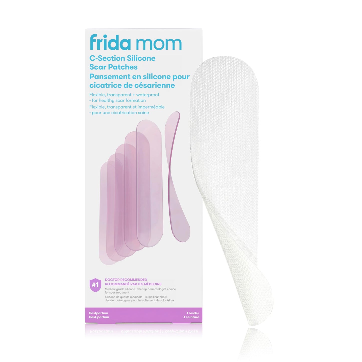 Frida Mom C-Section Silicone Strips, C-Section Recovery Must Have Scar Patches, Reusable Medical Grade Treatment for Keloid Scars, Includes Case & Pouch 🍁 All In One Marketplace Canada