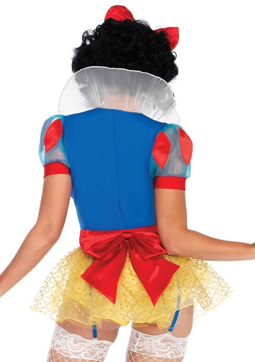 Leg Avenue Women's Sexy Miss Snow White Halloween Costume, Multi, Medium