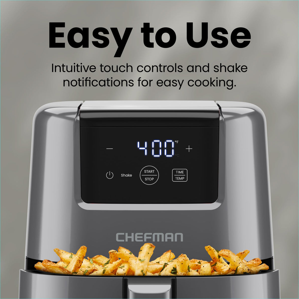 CHEFMAN 2 Qt Mini Air Fryer – Digital Space-Saving Compact Air Fryer with Nonstick and Dishwasher Safe Basket, Quick & Easy Meals in Minutes, Features Digital Timer and Shake Reminder – Grey 🍁 All In One Marketplace Canada