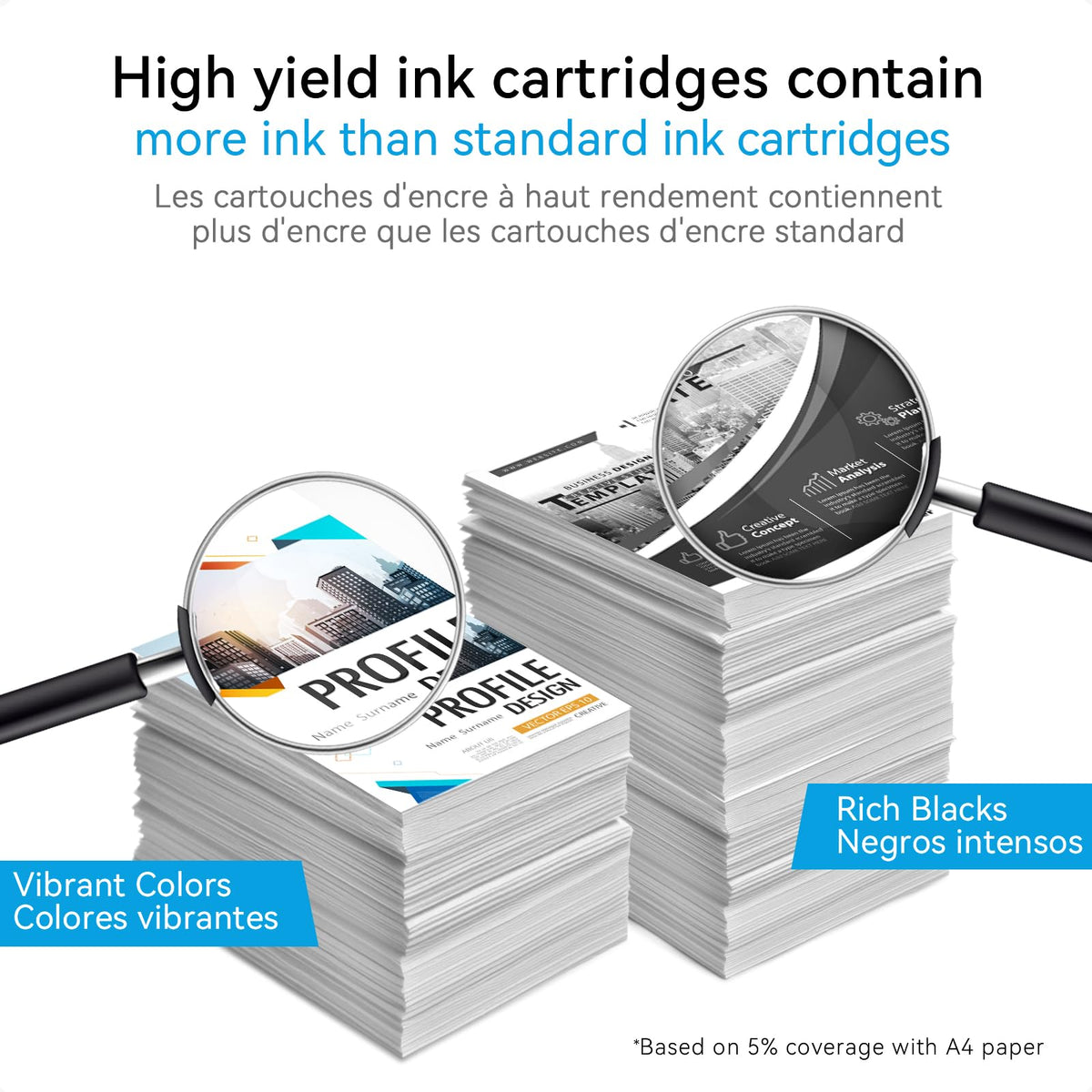 63XL Ink Cartridge Black for HP 63 Ink Cartridges for HP63 for HP63XL Black, Compatible for HP Envy 4520 4522 Officejet 3830 5255 3833 4650 DeskJet 3630 3632 1112 Printer 🍁 All In One Marketplace Canada