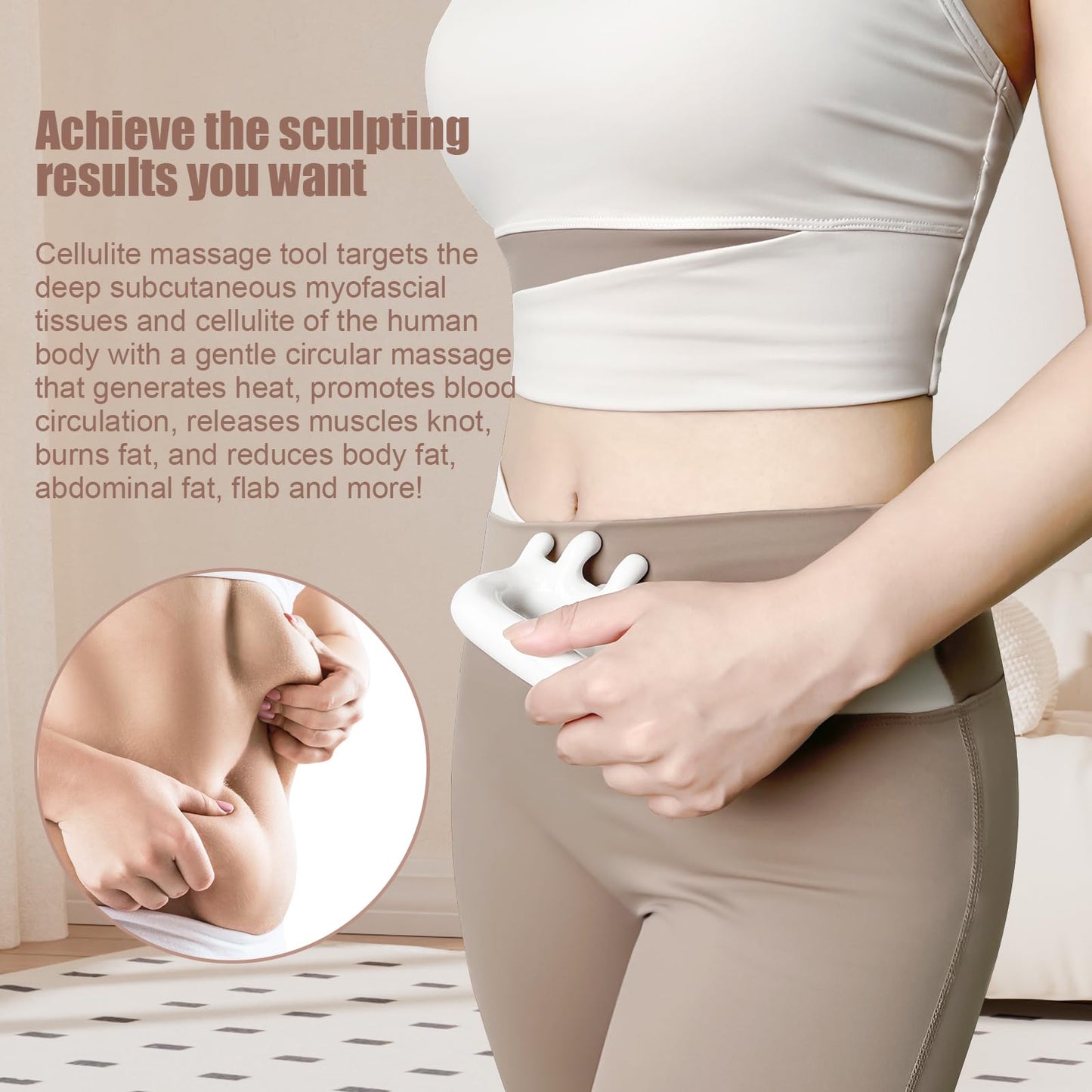 VEMOKY Fascia Massage Tool Trigger Point Massage Tools Anti Blaster for Cellulite Massager Tool Reaching Deep Myofascial Tissue Throughout The Body Release Muscle Knot Reduction Cellulite 🍁 All In One Marketplace Canada