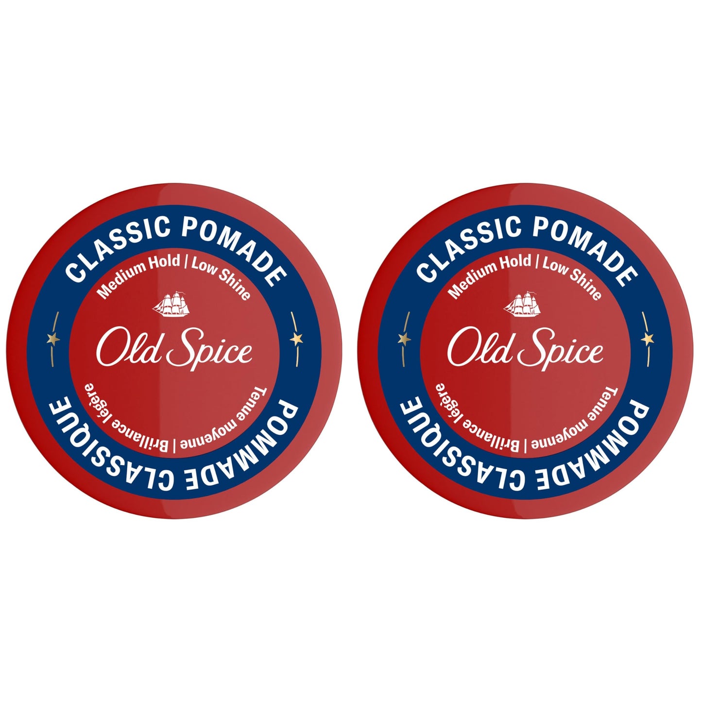 Old Spice Hair Styling Pomade for Men, Medium Hold No Shine, 126 g Total (2 Count of 63 g Each) 🍁 All In One Marketplace Canada