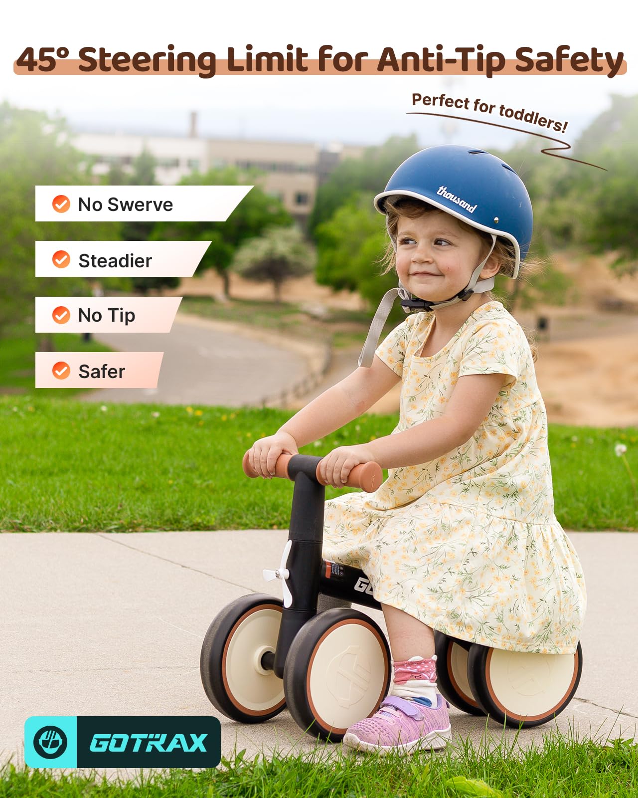 Gotrax Baby Balance Bike, 7" Silent Wheels, First Gift for Toddlers 1-2 🍁 All In One Marketplace Canada