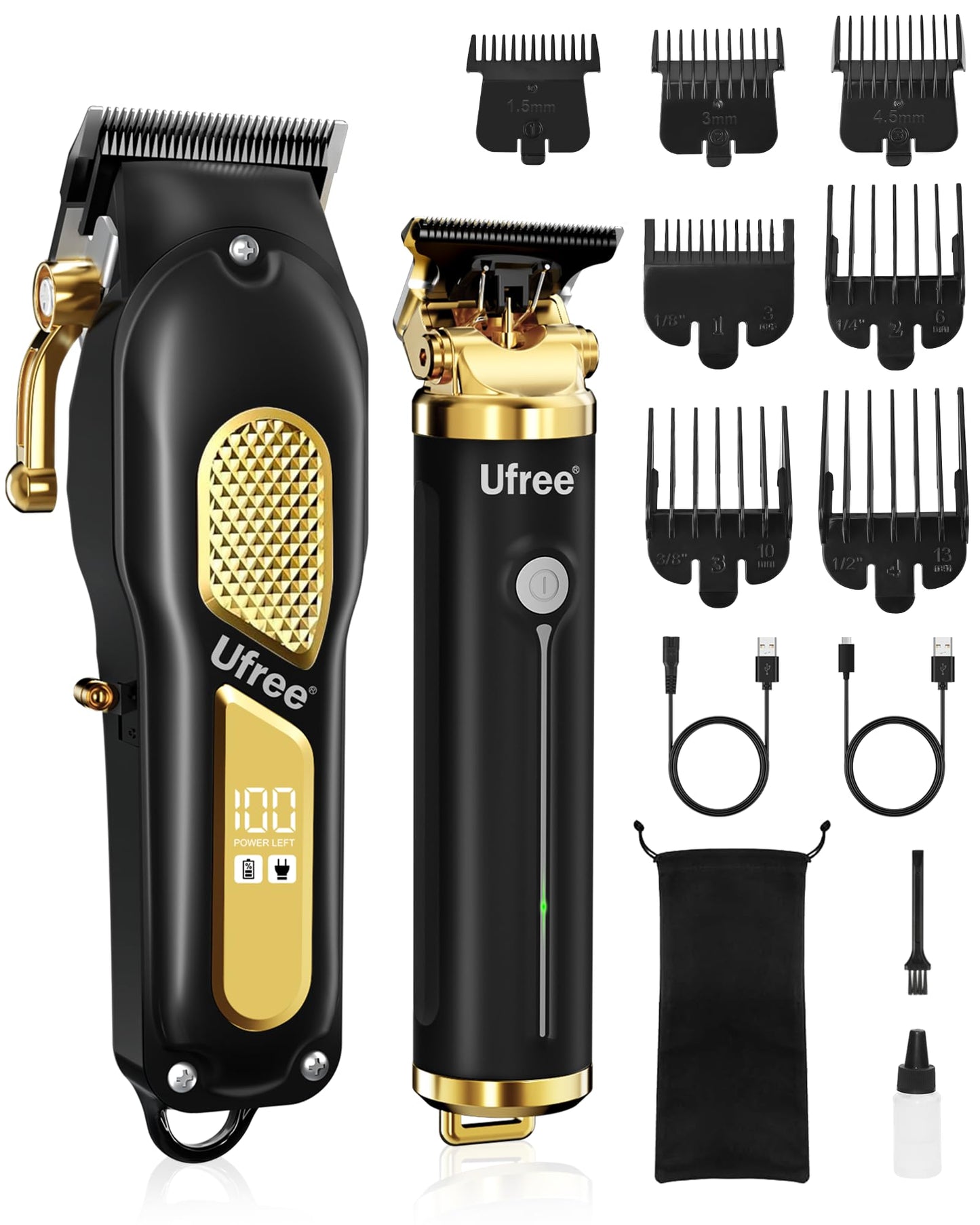 Ufree Hair Clippers for Men, Clippers and Trimmers Set, Cordless Barber Clippers, Grooming Kit, Gifts for Men 🍁 All In One Marketplace Canada
