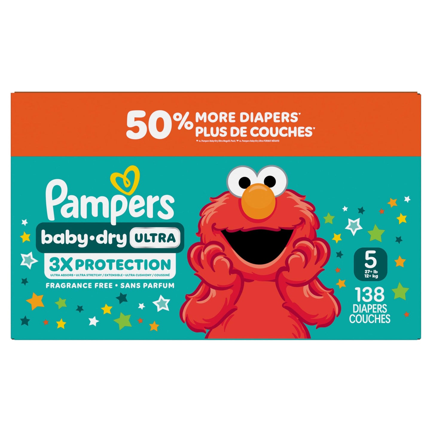 Pampers Baby Dry Ultra Diapers, Size 5 (20-37 lbs), 138 Count, Absorbent Disposable Diapers 🍁 All In One Marketplace Canada