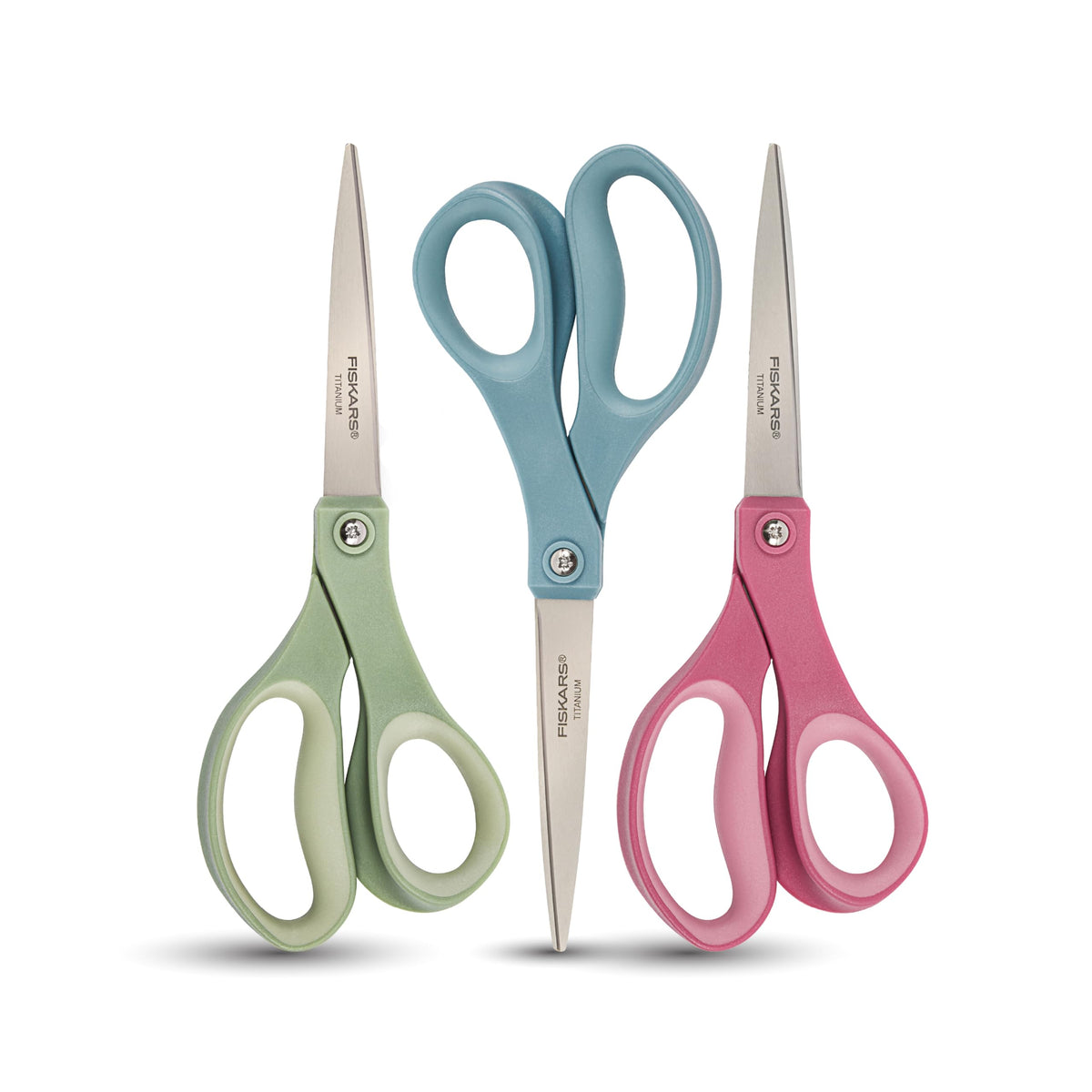 Fiskars 8 Inch Titanium Softgrip Scissors, Color 3 Pack 🍁 All In One Marketplace Canada