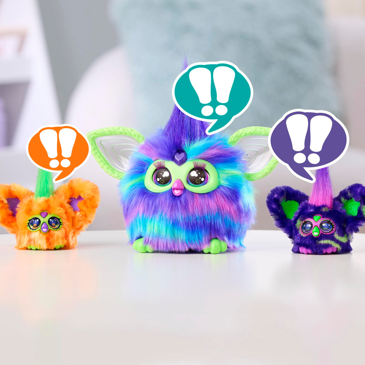 Furby Furblets 2 Pack of Fall Edition Mini Friends Trick-Ee & Boo-Kin, Electronic Halloween Plush Toys for Girls & Boys 6+, Multicolor