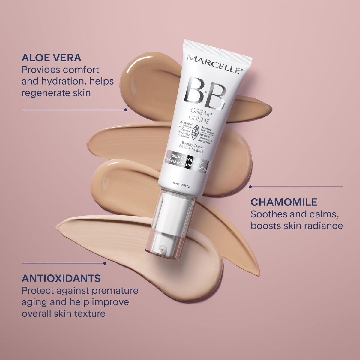Marcelle BB Cream Beauty Balm, Fair, Tinted Moisturizer, Skin Enhancer, Lightweight, Hydrating, Hypoallergenic, Non-Comedogenic, Fragrance-Free, Paraben-Free, Oil-Free, Cruelty-Free, 45 mL 🍁 All In One Marketplace Canada