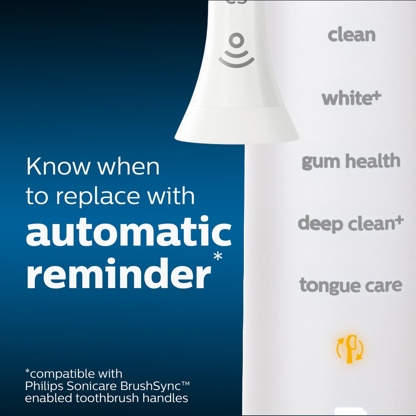 Philips Sonicare DiamondClean Electric Toothbrush Heads, Motorized Sonicare Toothbrush Heads, BrushSync Technology, Brush Head Pack (2 Heads), White, HX6062/65 🍁 All In One Marketplace Canada