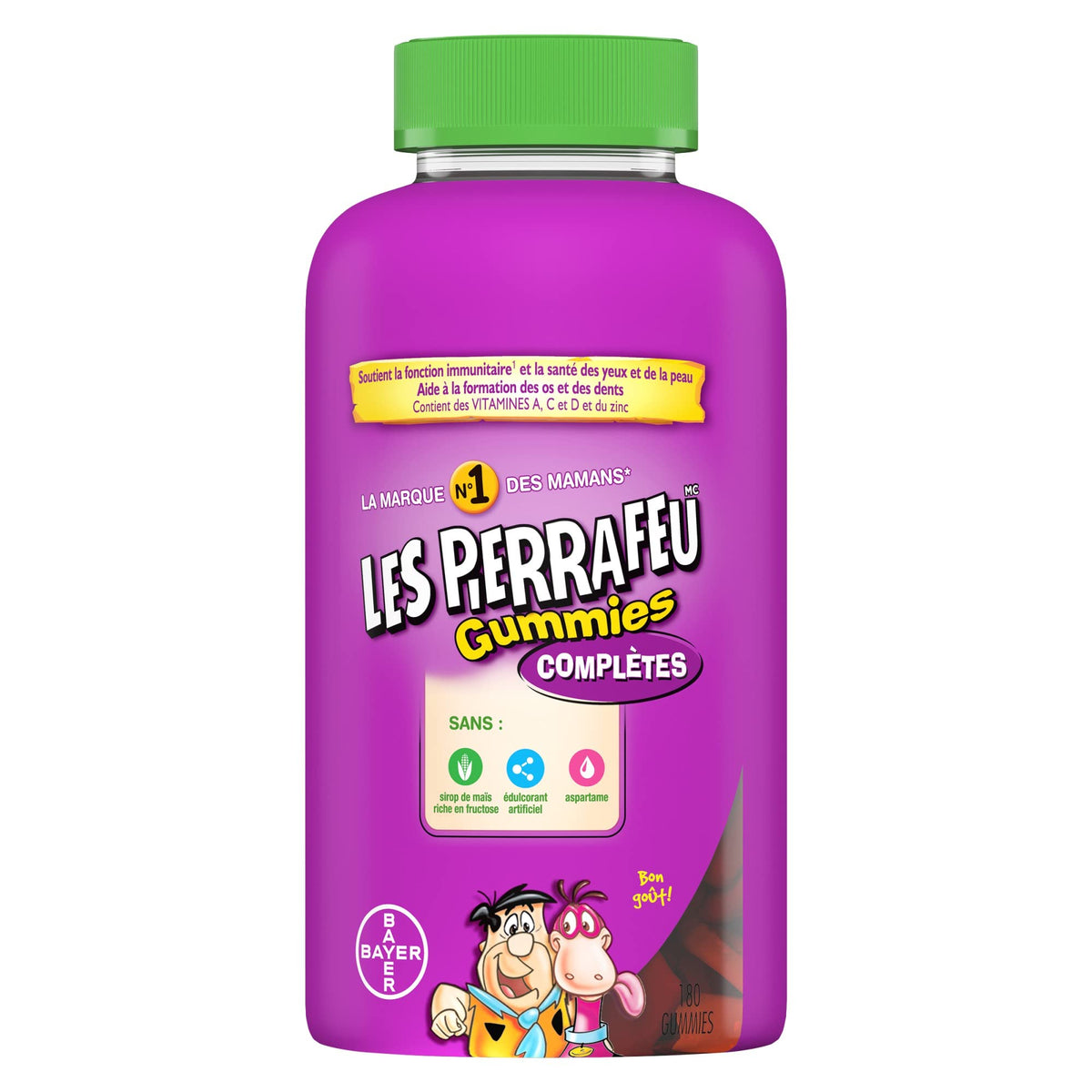 FLINTSTONES Complete Kids Multivitamin Gummies - Multivitamins for Kids, Kids Multivitamin Gummy Helps Maintain Good Health, Free of Artificial Sweeteners, Free of Aspartame, Free of Synthetic FD&C Dyes, 180 Gummies 🍁 All In One Marketplace Canada