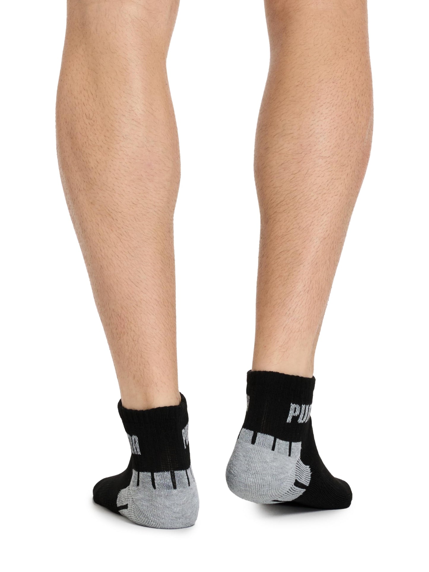 PUMA Men's 8 Pack Athletic Cushioned Quarter Crew Socks, Black/Grey, 10-13 🍁 All In One Marketplace Canada