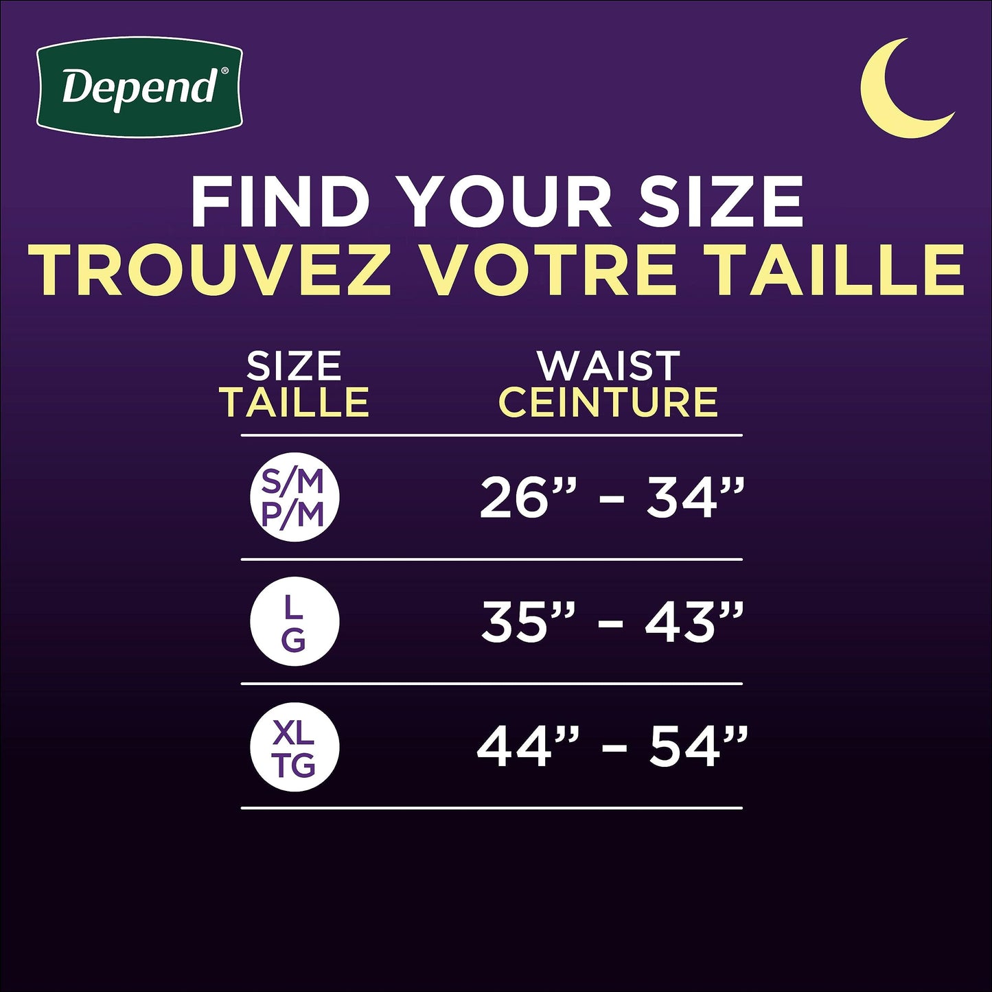 Depend Night Defense Adult Incontinence Underwear for Men, Disposable, Overnight, Small/Medium, Grey, 64 Count 🍁 All In One Marketplace Canada