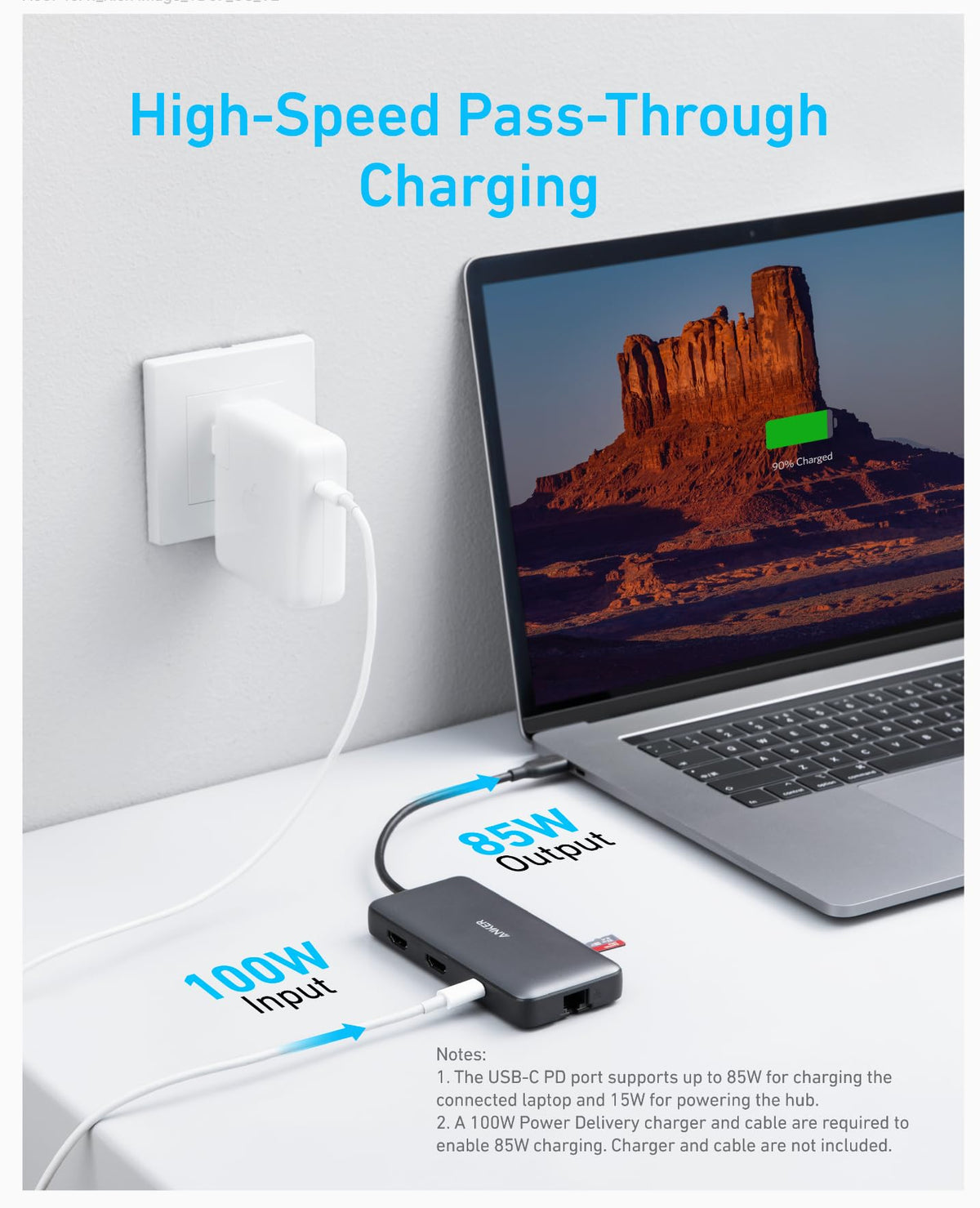 Anker Laptop Docking Station Dual Monitor, 8-in-1 USB C Hub, 4K Dual Monitor with 2 HDMI, 1 Gbps Ethernet Hub, 85W Power Delivery, SD Card Reader for XPS and More (Charger not Included) 🍁 All In One Marketplace Canada