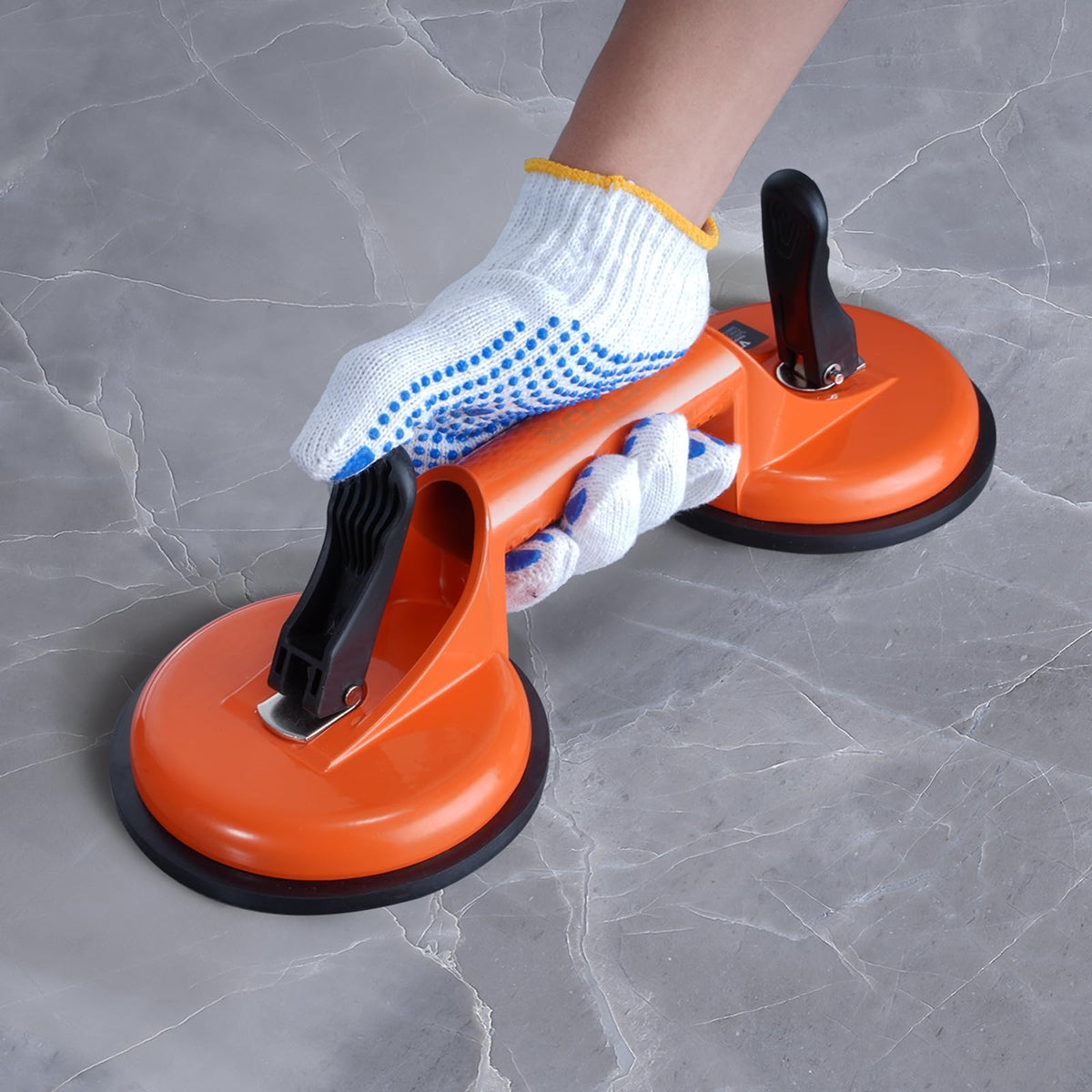 VEVOR Glass Suction Cup, 4.7" 2 Pack 330 lbs Load Capacity, Vacuum Suction Cup with Aluminum Handle, Heavy Duty Industrial Suction Cup Lifter Tool for Glass, Granite, Tile, Metal, Wood Panel Lifting 🍁 All In One Marketplace Canada