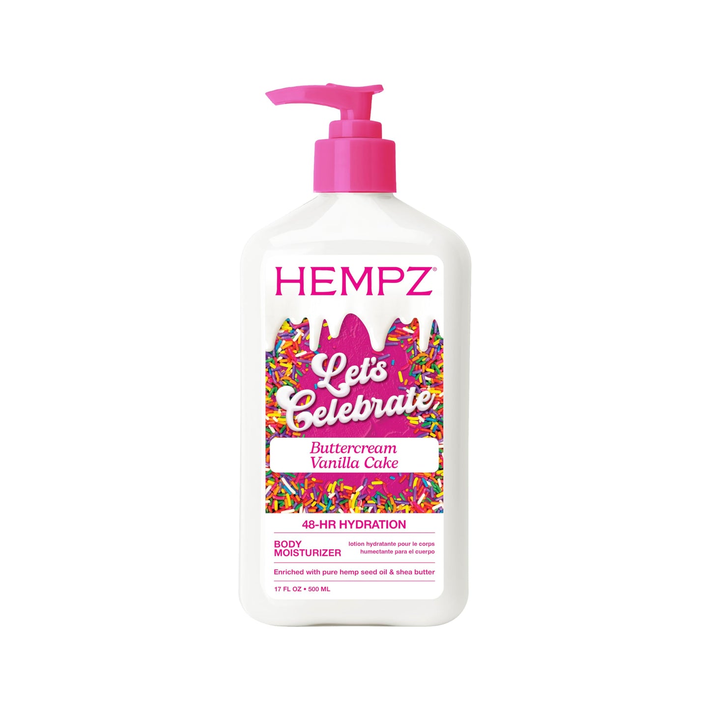 HEMPZ Body Lotion - Buttercream Cake Limited Edition Daily Moisturizing Cream, Shea Butter, Agave, Rice, Oat Hand and Body Moisturizer - Skin Care Products, Hemp Seed Oil - 17 Fl Oz 🍁 All In One Marketplace Canada