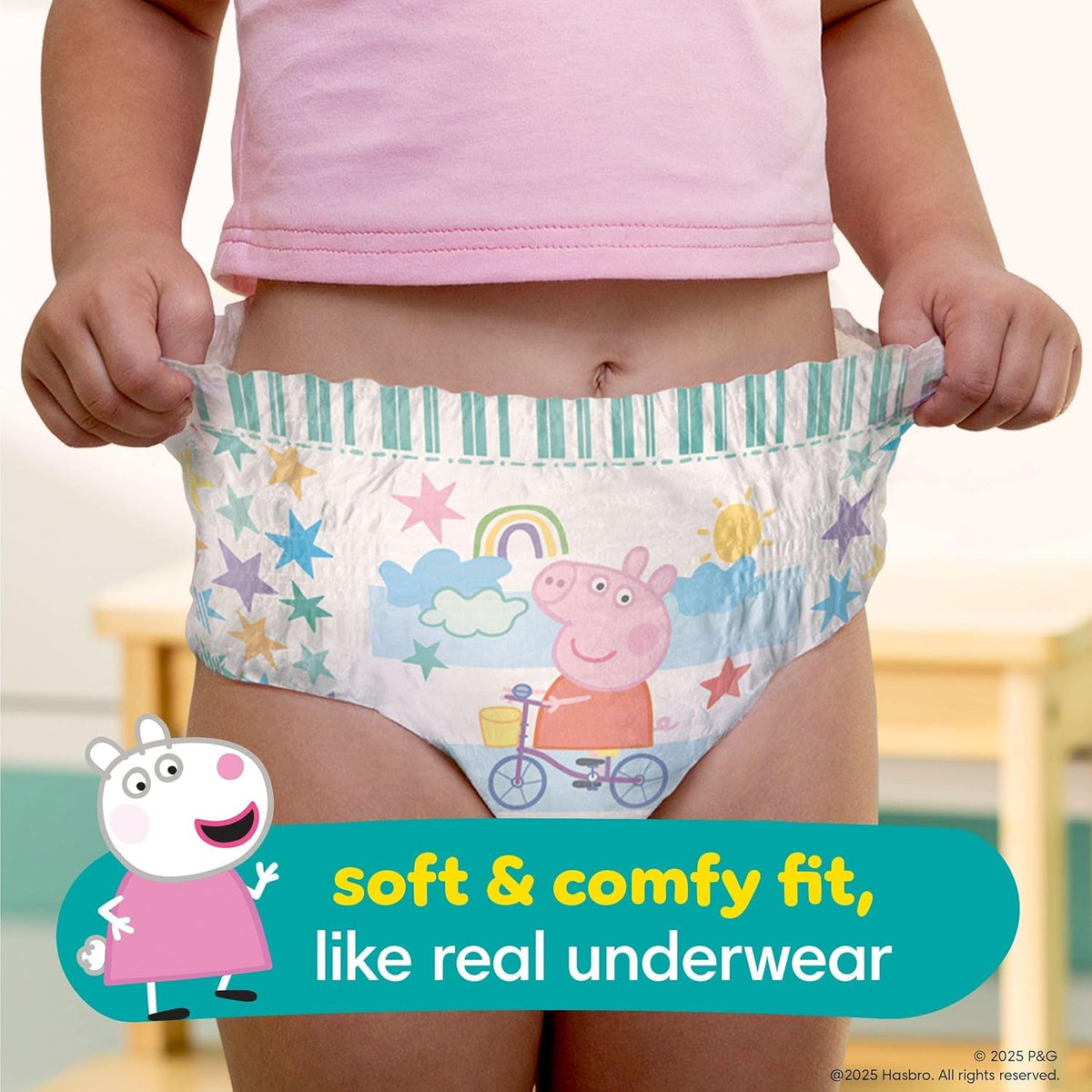 Pampers Easy Ups Girls & Boys Potty Training Pants, Size 5 (3T4T), Peppa Absorbent Training Underwear, Up to 100% Leakproof Day and Night, Hypoallergenic, 1 Pack (Count of 124) 🍁 All In One Marketplace Canada