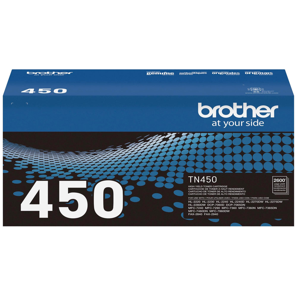 Brother original TN450 High-Yield Black Toner Cartridge, higher yield for value, original toner replacement cartridges, for Brother laser printers DCP-7060D, FAX-2840, HL-2230, MFC-7240 and more 🍁 All In One Marketplace Canada