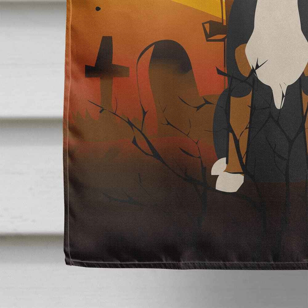 Caroline's Treasures BB4303CHF Halloween Greater Swiss Mountain Dog Flag Canvas House Size, Large, Multicolor