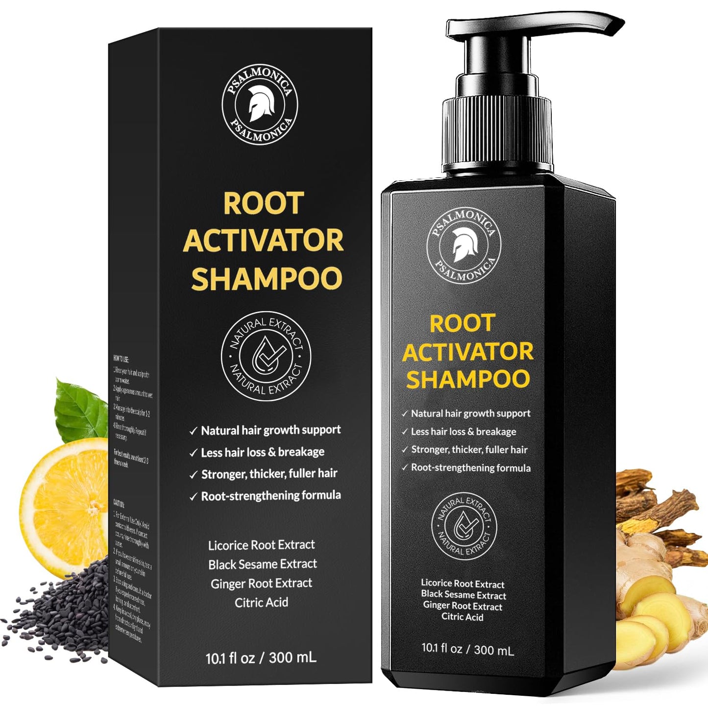 Root Activator Shampoo: 300ML Natural Volume Hair Loss Thickening Shampoo With Rosemary Strengthens Hair & Soothes Scalp For Men 🍁 All In One Marketplace Canada