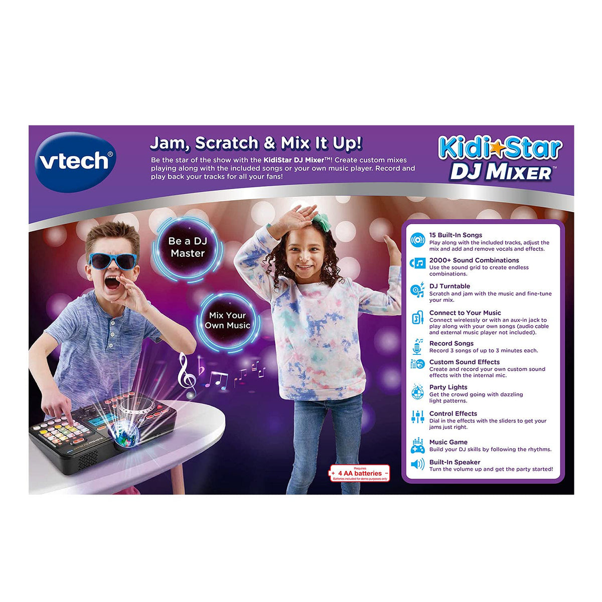 VTech Kidi Star DJ Mixer (English Version), Black 🍁 All In One Marketplace Canada