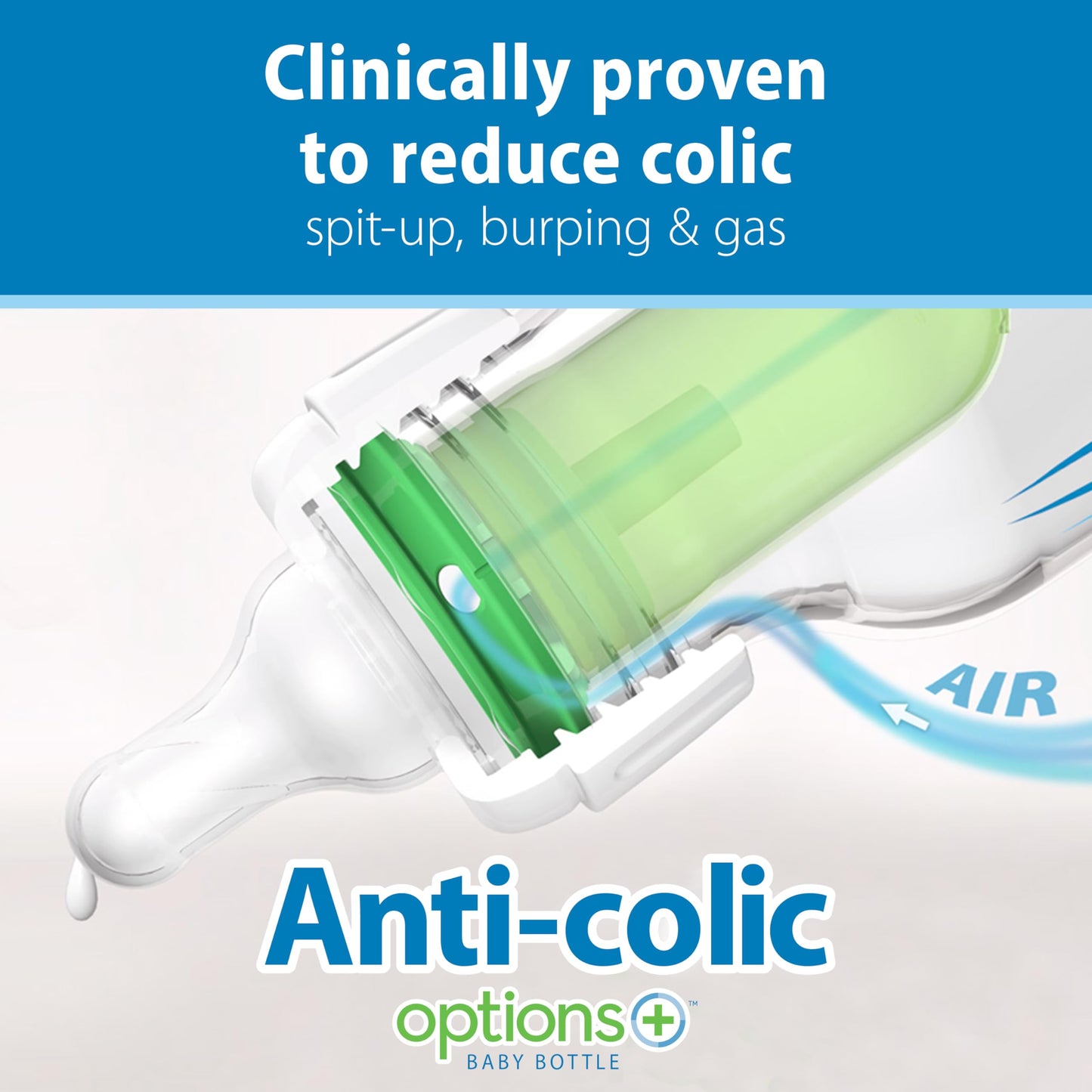 Dr. Brown's Natural Flow Anti-Colic Options+ Narrow Baby Bottle, 4 Ounce/120 ml 4 pack 🍁 All In One Marketplace Canada