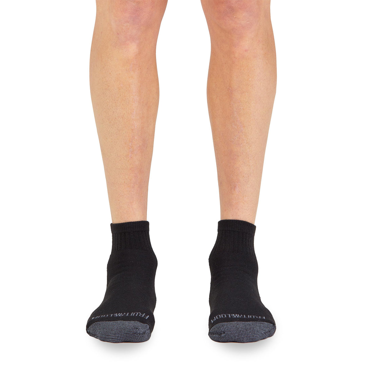 Fruit of the Loom mens 12 Pair Pack Dual Defense Cushioned Casual Sock, Black, 6-12 🍁 All In One Marketplace Canada