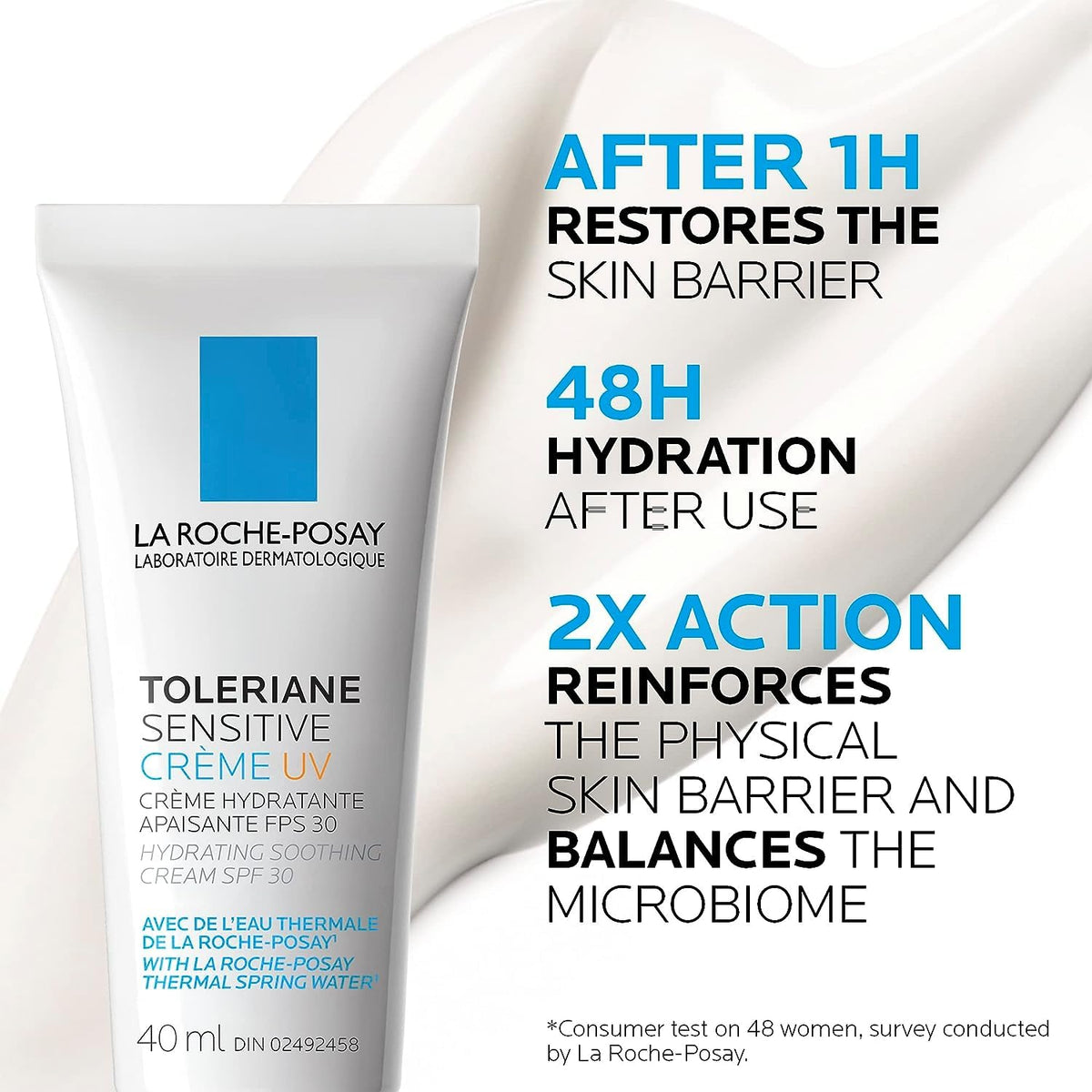 La Roche-Posay Face Moisturizer with SPF 30 for Sensitive Skin, Toleriane Sensitive UV Facial Lotion, Hydrating & Soothing Moisturizer with Thermal Water, Recommended by Dermatologists, 40 ml. 🍁 All In One Marketplace Canada