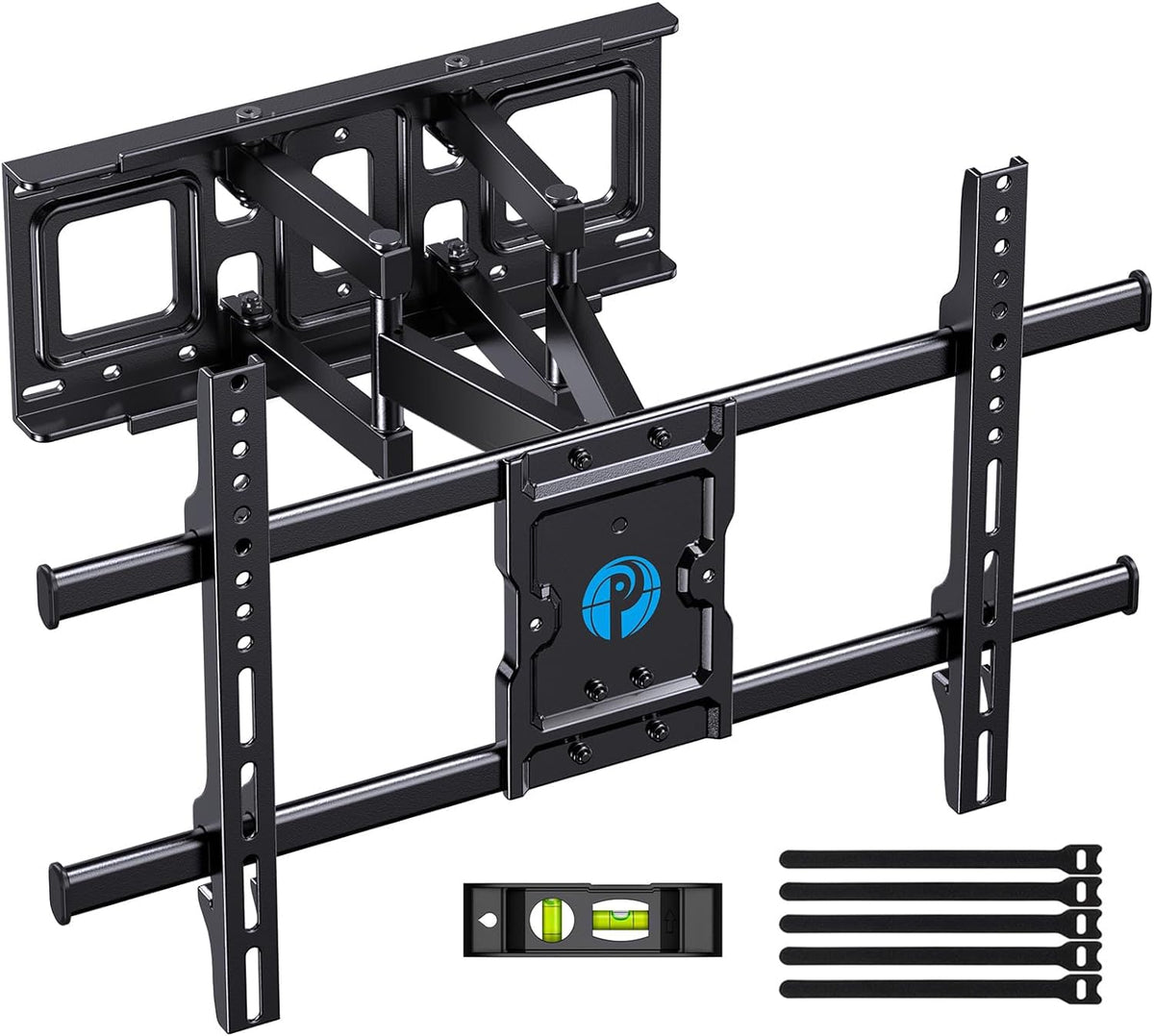 Pipishell Full Motion TV Wall Mount for 37-84" Flat Curved TVs, Wall Mount TV Bracket with Dual Articulating Arms Swivel Tilt Rotation, TV Mount up to 132lbs Max VESA 600x400 Fit 12"-16" Wood Stud 🍁 All In One Marketplace Canada