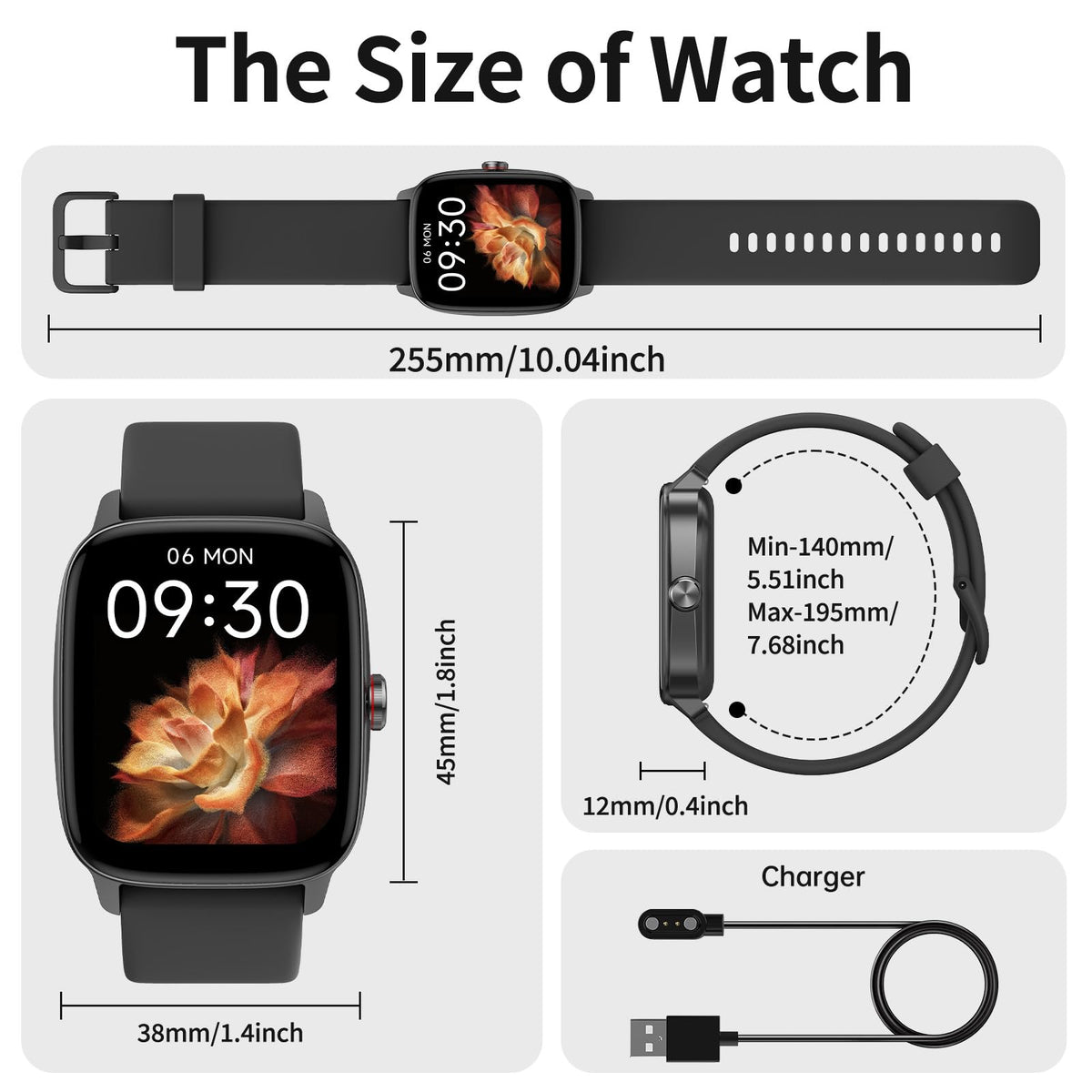 Smart Watch for Men Women, Bluetooth Call Smartwatch with AI Voice, 1.85" HD Fitness Watch, Heart Rate/Steps/Sleep Monitor, 100+ Sports Modes, IP68 Waterproof Watch for Android iOS 🍁 All In One Marketplace Canada