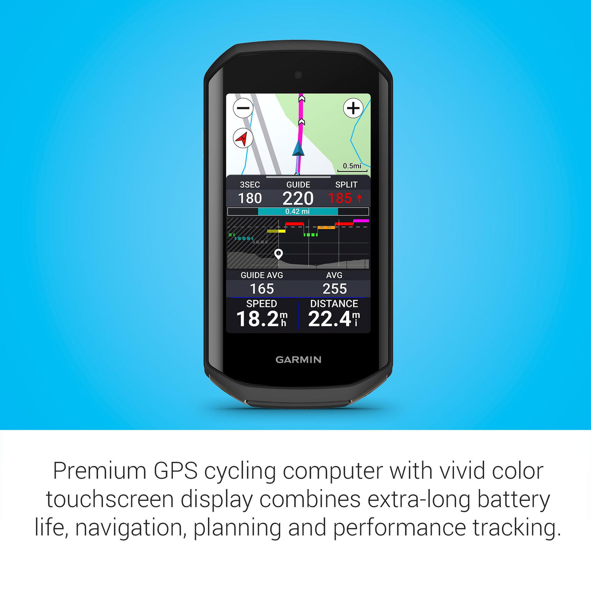 Garmin Edge 1050®, Premium Cycling Computer, Vivid Color Touchscreen Display, Built-in Speaker, Advanced Training and Group Ride Features, Road Hazard Alerts 🍁 All In One Marketplace Canada